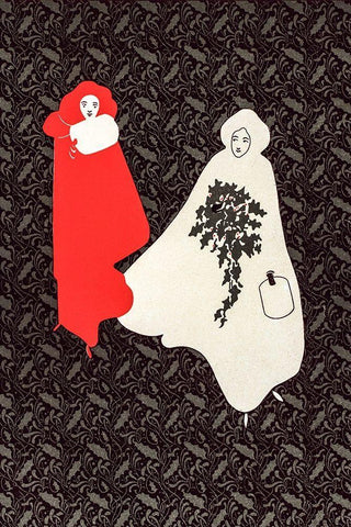 Christmas Poster  Black Ornate Wood Framed Art Print with Double Matting by Bradley, Will