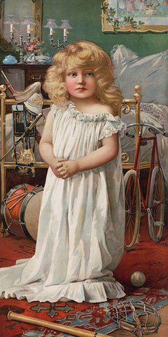 Santa Claus Mistake White Modern Wood Framed Art Print with Double Matting by The Union Pacific Tea Co