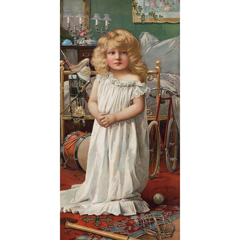 Santa Claus Mistake Black Modern Wood Framed Art Print by The Union Pacific Tea Co