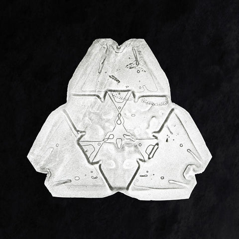Snowflake 482 Black Modern Wood Framed Art Print by Bentley, Wilson