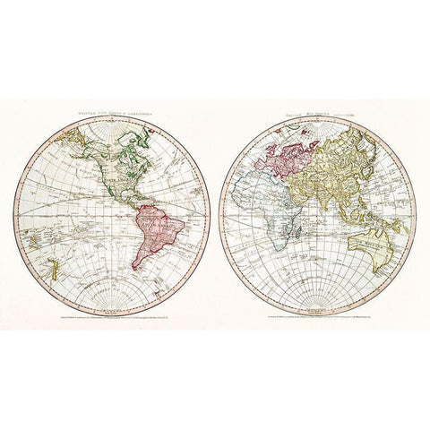 New World 1790 White Modern Wood Framed Art Print by Faden, William