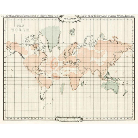 The Story of Atlantis a geographical-historical-and ethnological sketch Black Modern Wood Framed Art Print by Sinnett, A P