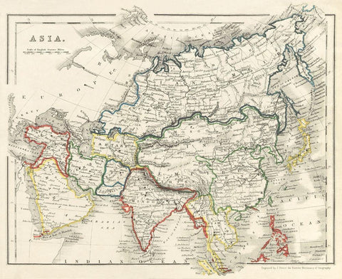 Beetons Dictionary of Geography-A universal gazetteer White Modern Wood Framed Art Print with Double Matting by Beeton, Samuel Orchart