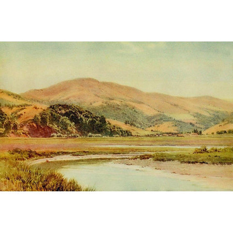 Mill Valley and Backwater of San Francisco Bay-California 1914 White Modern Wood Framed Art Print by Palmer, Sutton