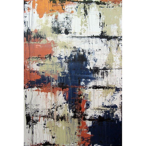 Rain on Window White Modern Wood Framed Art Print by Clement, Diane