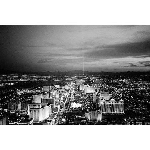 Las Vegas at Dusk Black Modern Wood Framed Art Print by Highsmith, Carol