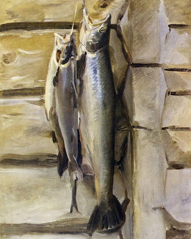 Angling in British Art Through Five Centuries Black Ornate Wood Framed Art Print with Double Matting by Sargent, John Singer