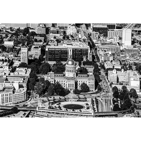 City of Atlanta-Georgia Black Modern Wood Framed Art Print by Highsmith, Carol