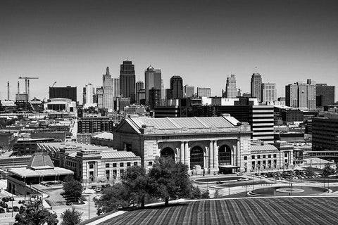 Union Station in Kansas City White Modern Wood Framed Art Print with Double Matting by Highsmith, Carol