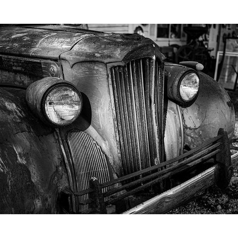 Old-Rusted Truck White Modern Wood Framed Art Print by Highsmith, Carol