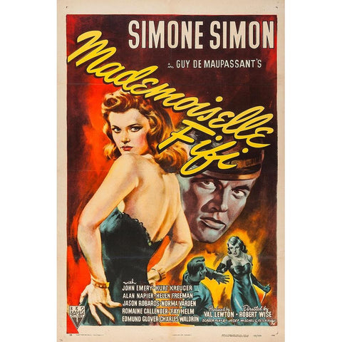 Mademoiselle Fifi-1944 Gold Ornate Wood Framed Art Print with Double Matting by Vintage Hollywood Archive