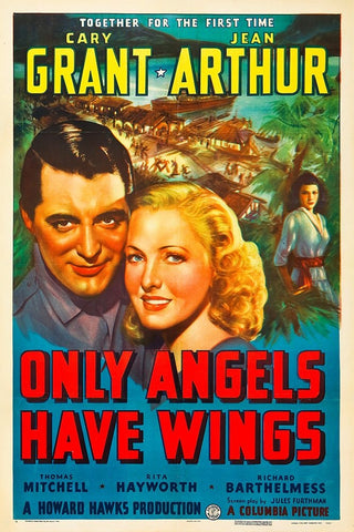 Only Angels Have Wings-1939 White Modern Wood Framed Art Print with Double Matting by Vintage Hollywood Archive