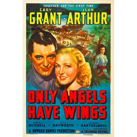 Only Angels Have Wings-1939 Black Modern Wood Framed Art Print by Vintage Hollywood Archive