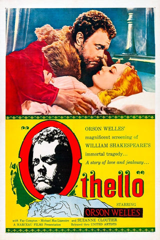 Othello-1955 White Modern Wood Framed Art Print with Double Matting by Vintage Hollywood Archive