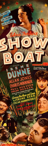 Show Boat-1936 Black Ornate Wood Framed Art Print with Double Matting by Vintage Hollywood Archive