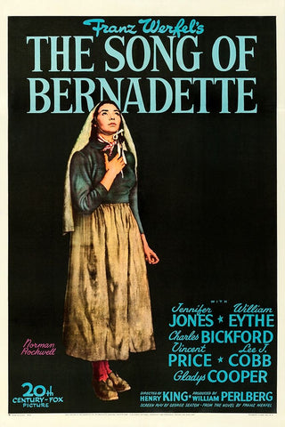 The Song of Bernadette-1946 Black Ornate Wood Framed Art Print with Double Matting by Vintage Hollywood Archive