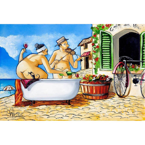 I Wish White Modern Wood Framed Art Print by West, Ronald