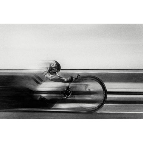 Street Racer Black Modern Wood Framed Art Print with Double Matting by Flour, Bruno