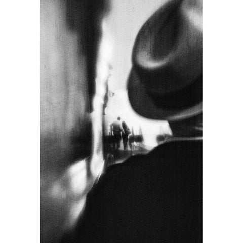 Gone Are The Days Black Modern Wood Framed Art Print by Mexia, Laura