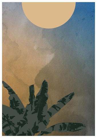 Forest Fire White Modern Wood Framed Art Print with Double Matting by Artographie Studio