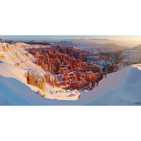 Inspiration point White Modern Wood Framed Art Print by Kharitonov, Alexey