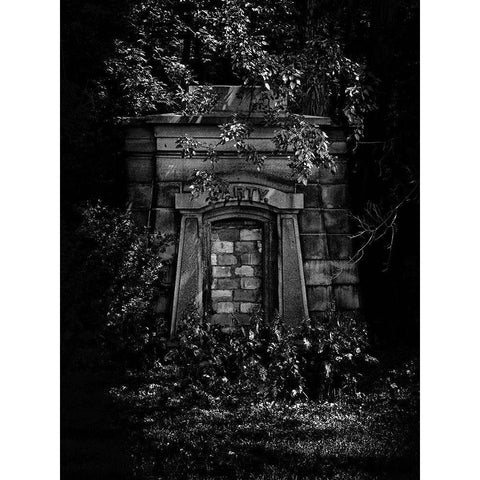 Tombstone Shadow No 27 White Modern Wood Framed Art Print by Carson, Brian