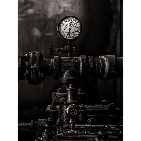 Toronto Distillery District Machinery No 2 Black Modern Wood Framed Art Print by Carson, Brian