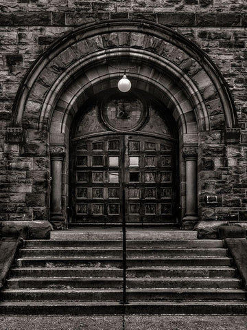 Trinity St Pauls Church No 1 Black Ornate Wood Framed Art Print with Double Matting by Carson, Brian