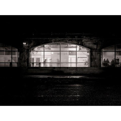 Under the Overpass No 5 Black Modern Wood Framed Art Print by Carson, Brian