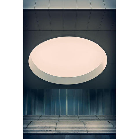 Airspace White Modern Wood Framed Art Print by Son, Greetje van