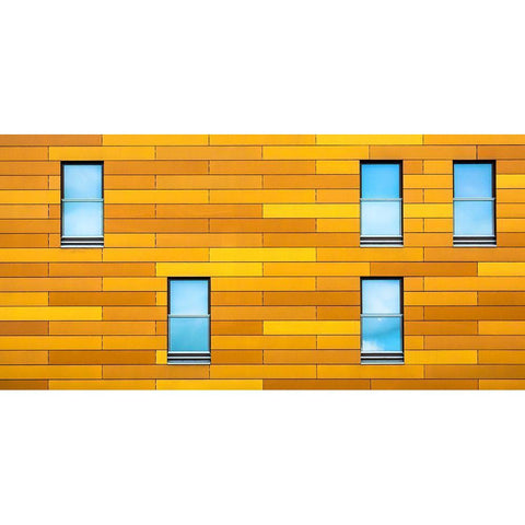 Missing symmetry White Modern Wood Framed Art Print by Joosten, Lus