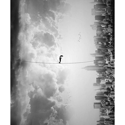 crossing Gold Ornate Wood Framed Art Print with Double Matting by Marlianto, Ivan