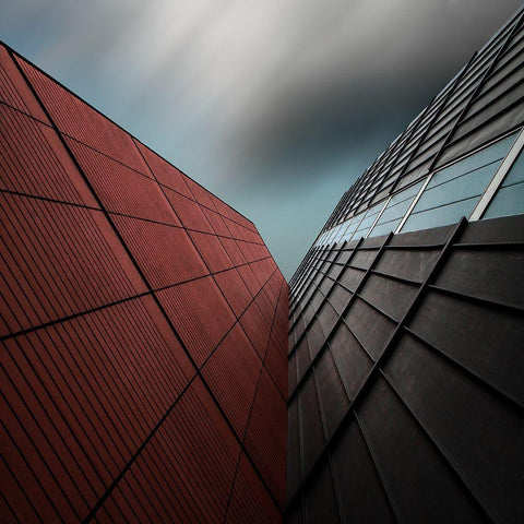 the visOr Black Modern Wood Framed Art Print by Claes, Gilbert