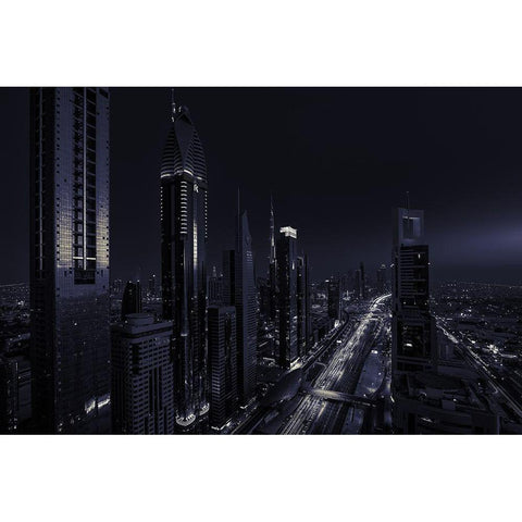 Dark White Modern Wood Framed Art Print by Agazzi, Andreas