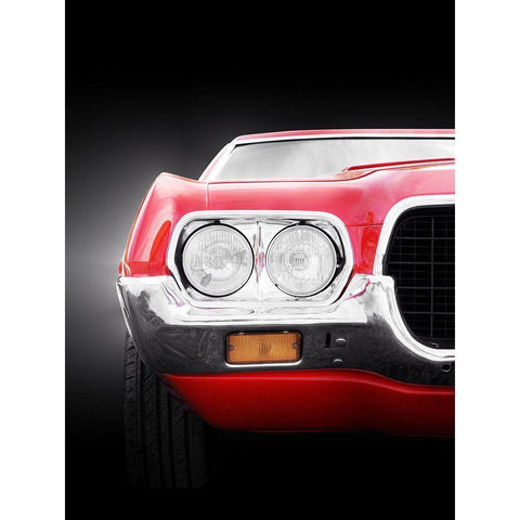 US Classic Car 1972 Black Modern Wood Framed Art Print by Gube, Beate