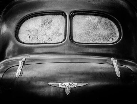 DeSoto 1937 White Modern Wood Framed Art Print with Double Matting by Gustafsson, Torbjorn