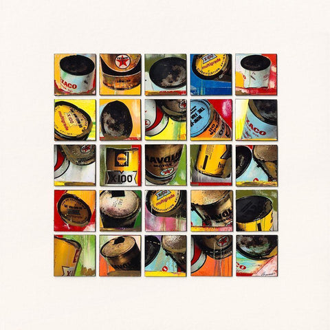 Texaco Pop Art Black Modern Wood Framed Art Print by Cosentino, Jean