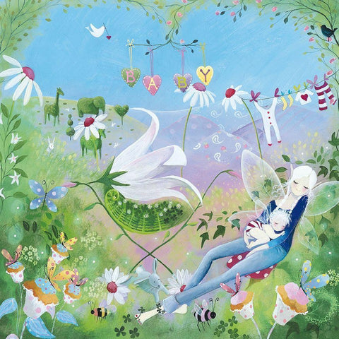 Afternoon Snooze Black Modern Wood Framed Art Print with Double Matting by McFaul, Lorrie