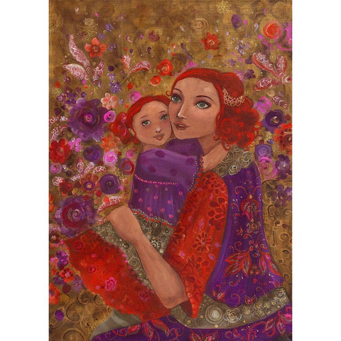 Avant de partir Gold Ornate Wood Framed Art Print with Double Matting by Pillault, Loetitia