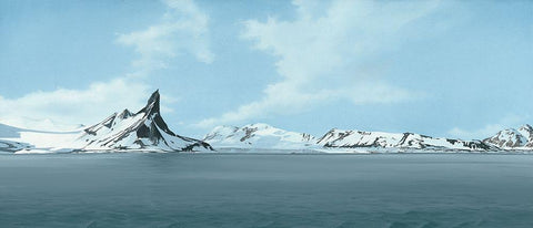 Touching the sky Black Ornate Wood Framed Art Print with Double Matting by Reader, Dawn