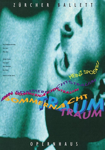 Ein Sommernachtsraum White Modern Wood Framed Art Print with Double Matting by Geissbuhler, K. Domenic