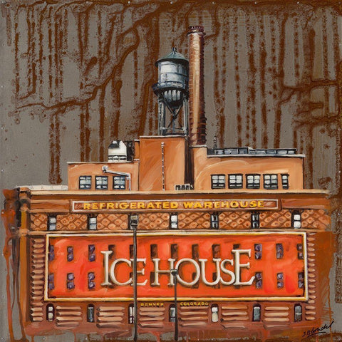 Ice House Black Modern Wood Framed Art Print by Blondel, Sandrine