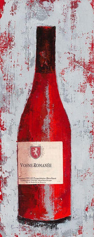 Bourgogne I Black Ornate Wood Framed Art Print with Double Matting by Persillon, Francoise