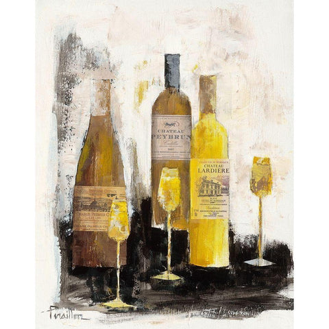 Elegante harmonie White Modern Wood Framed Art Print by Persillon, Francoise