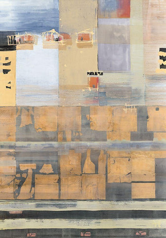 Under the Bordwalk White Modern Wood Framed Art Print with Double Matting by Richter-Armgart, Rose