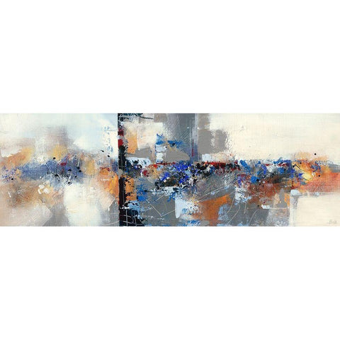 Mineral III White Modern Wood Framed Art Print by Ball, Veronique