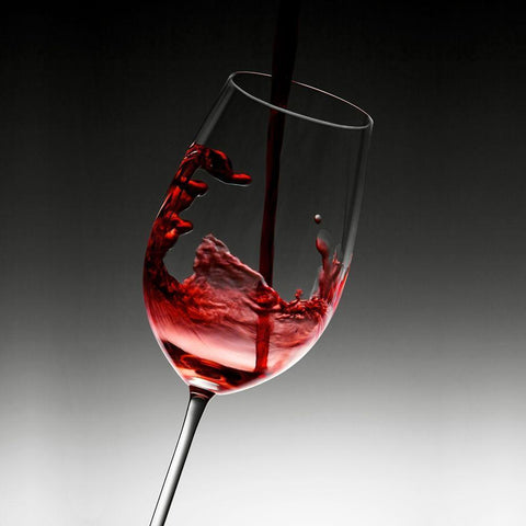 Liquids V Black Modern Wood Framed Art Print with Double Matting by Hillert, Peter