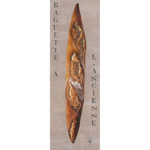 Baguette a l ancienne White Modern Wood Framed Art Print by Defontenay, Elodie