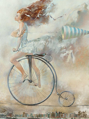 Vent Black Ornate Wood Framed Art Print with Double Matting by Tchoubakov, Oleg