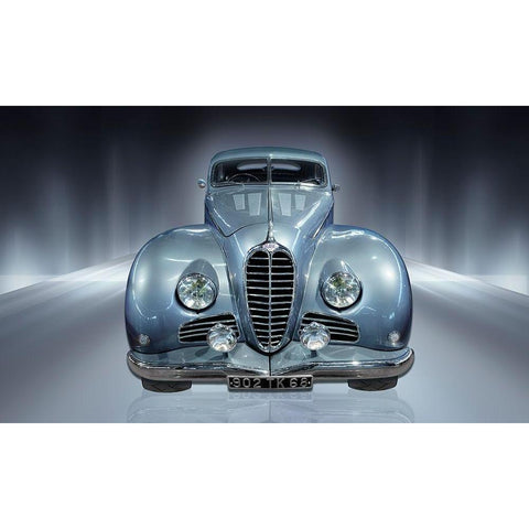 Car Collection 11 Black Modern Wood Framed Art Print by Hillert, Peter